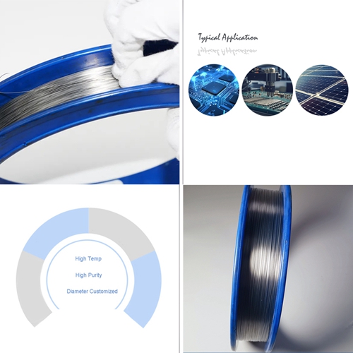 High Temperature Tungsten wire ropes for monocrystalline silicon furnaces pulling system