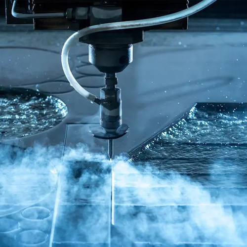 Waterjet cutting for titanium metal