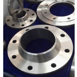 Titanium welding-neck flange